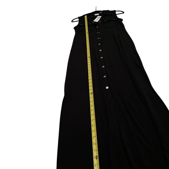 Long black dress from Chico’s with gold buttons NWT very slimming - Picture 10 of 10